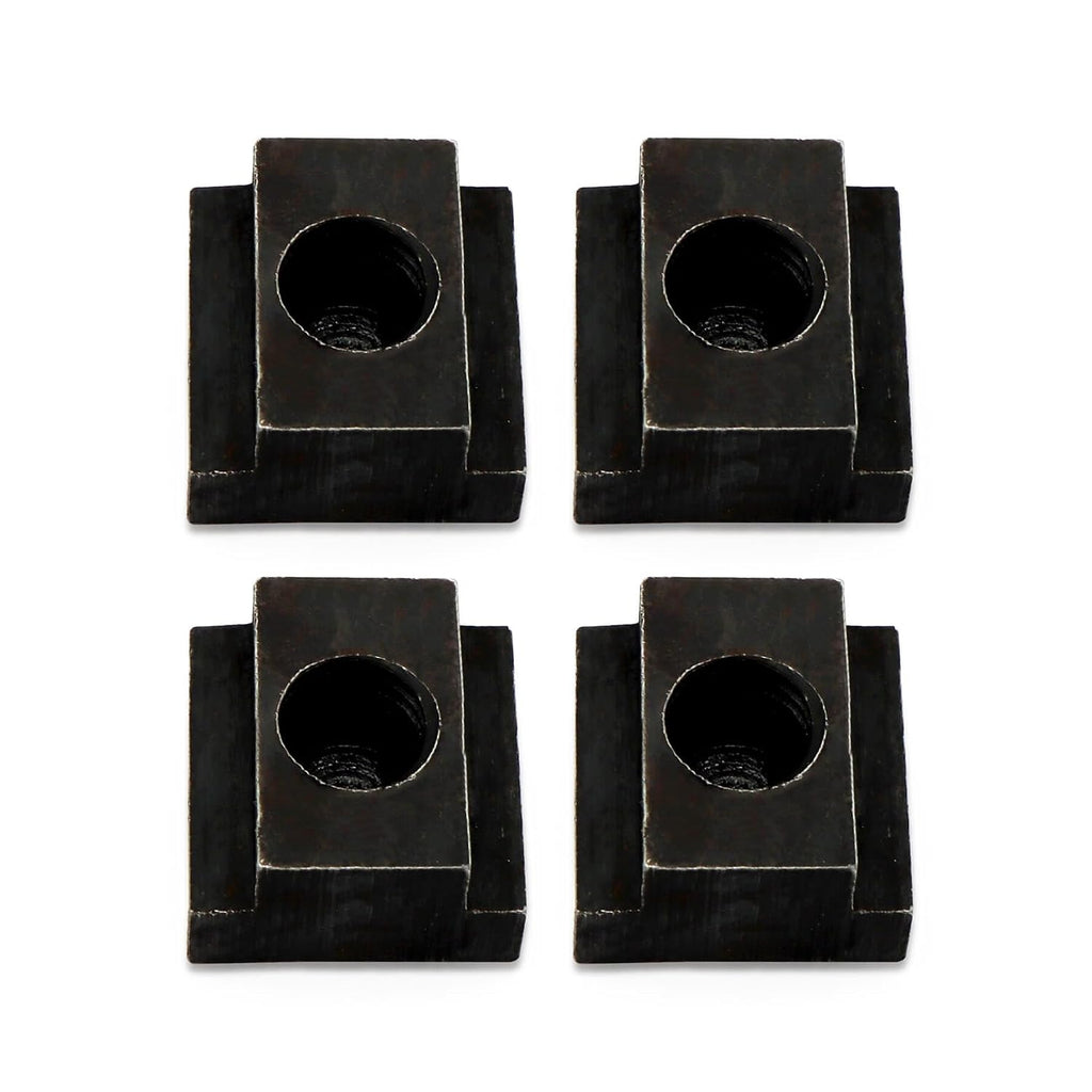 T-Slot Nut Black Oxide Finish, 1/2"-13 Thread Size, 5/8 in Table Slot Size, 4Packs