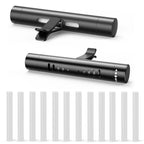 2pcs Car Perfume Diffuser With 12 Odorless Refill Sticks Black