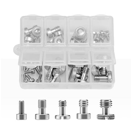 35-Piece Stainless Steel Camera Screws Screw Set with Case- 6389