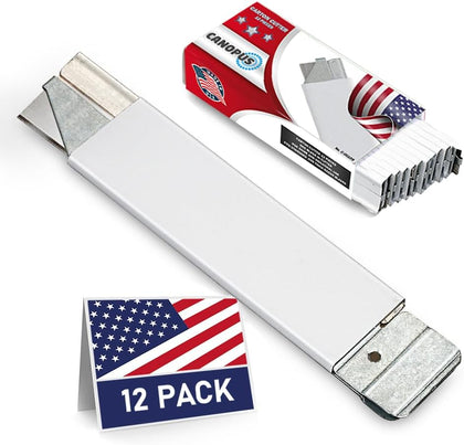 Box Cutters Retractable, Handy Cardboard Opener, Tap Open-Close, Utility Knife Set for Boxes, Packages and Papers