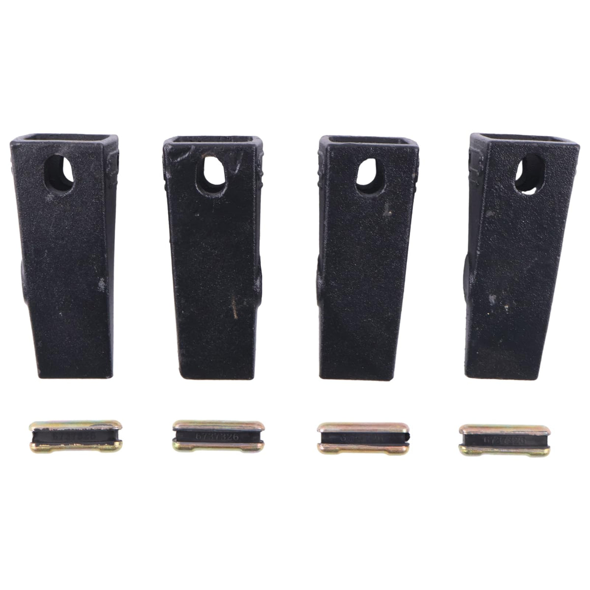 4X 7107320 6737325T Dirt Bucket Tooth for Bobcat Mini Excavators 6737325
