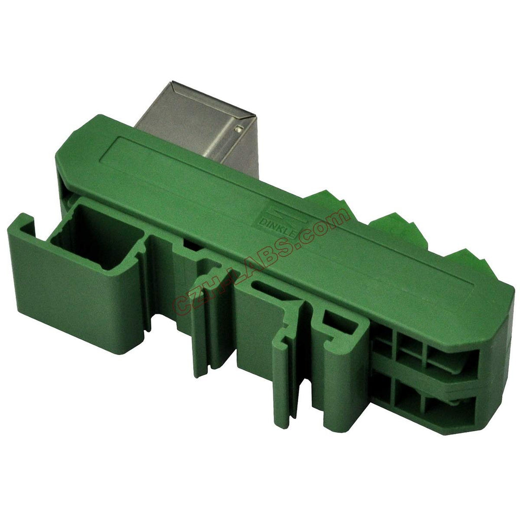 Electronics-Salon Slim DIN Rail Mount RJ45 8P8C Breakout Board Interface Module.