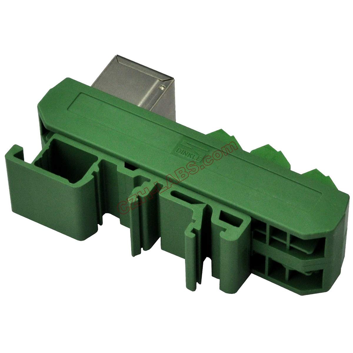 Electronics-Salon Slim DIN Rail Mount RJ45 8P8C Breakout Board Interface Module.