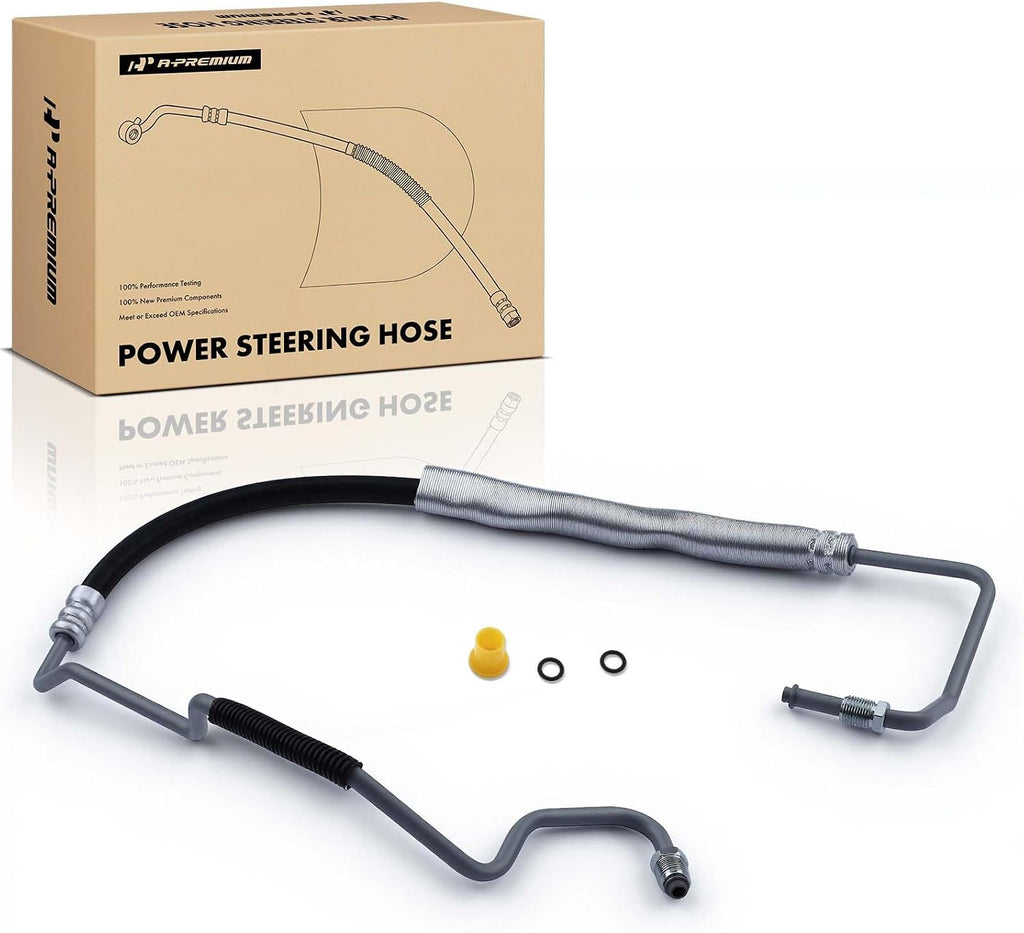A-Premium Power Steering Pressure Hose Line Assembly, Pump to Gear/Rack