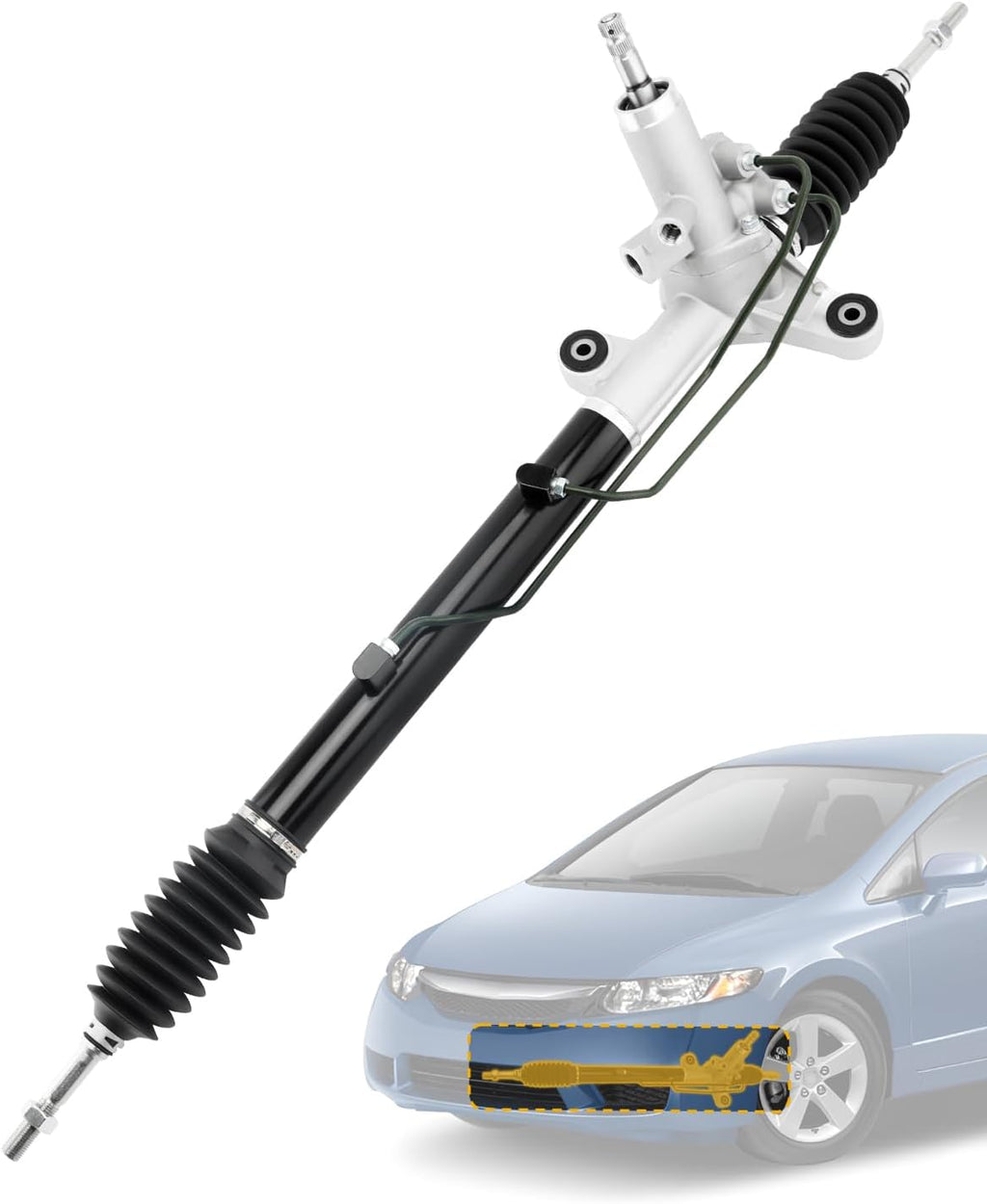 Hydraulic Power Steering Rack and Pinion, Fit for 06-10 Honda Civic 1.8 L
