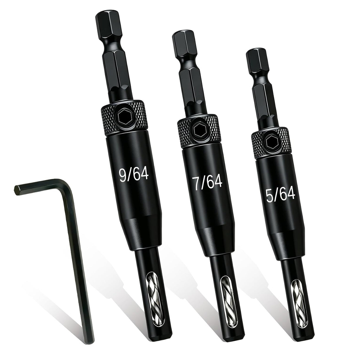 2026 Upgraded Self Centering Drill Bit Set VIX Bits, Cabinet & Door Hinge