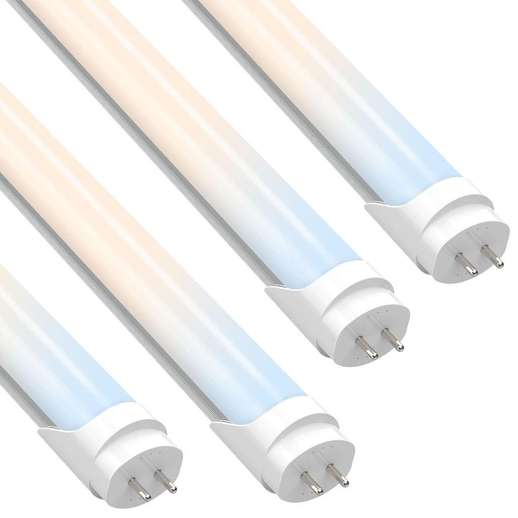 3ft T8 LED Bulbs, 4-Pack, 6 CCT Selectable 3000K-6500K