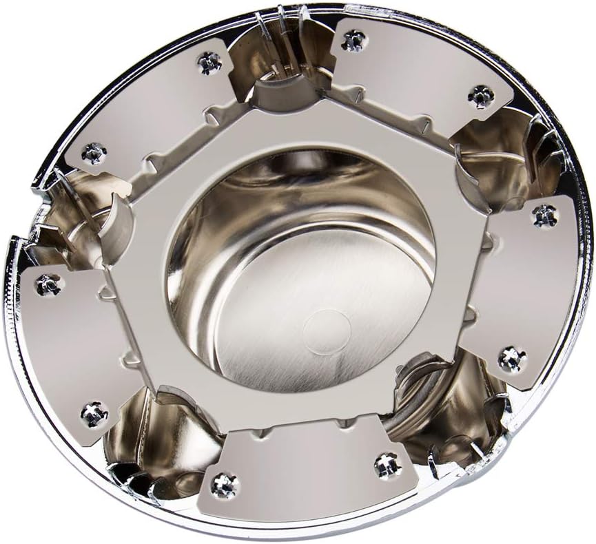 4 Packs 7" Center Cap with 5-Lug Steel Wheel Chrome for Ford 1997-2003 F150 F-150 97-02 Expedition