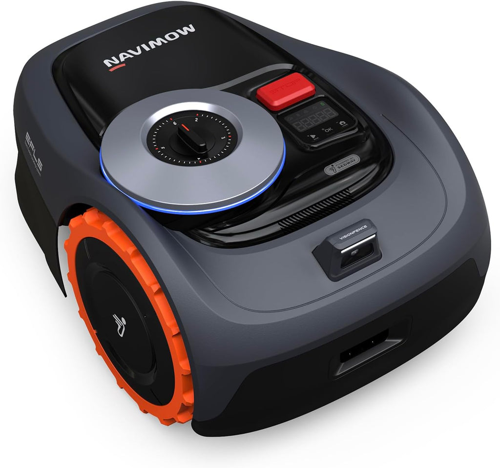 Segway Navimow i110N Robot Lawn Mower Perimeter Wire Free 1/4 Acre RTK+Vision Robotic Lawnmower, AI-Assisted Mapping