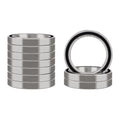 XIKE 10 Pcs 6706-2RS Bearings 30x37x4mm, Double Rubber Seals.