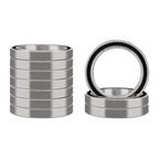 XIKE 10 Pcs 6706-2RS Bearings 30x37x4mm, Double Rubber Seals.