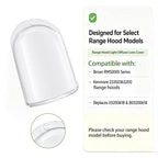 Range Hood Light Diffuser Lens Cover Fits Broan Kenmore SB03200618, 2 Pc