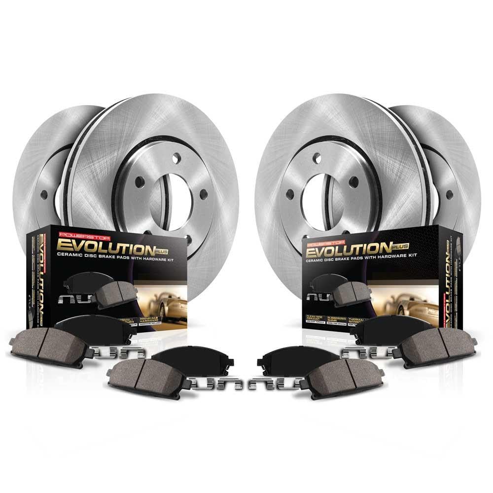 PowerStop Z17 Replacement Brake Pad & Rotor Kit Front & Rear KOE7760