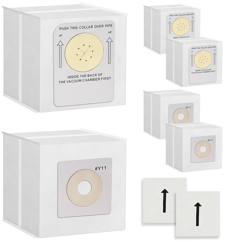 6 Pack Y11 Vacuum Bags for InterVac Roadvac RV Cleaners Models# CSRM & CS-9