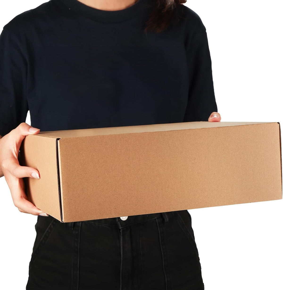 6 Pack 12x9x4 inch Cardboard Shipping Boxes, Brown Gift Boxes