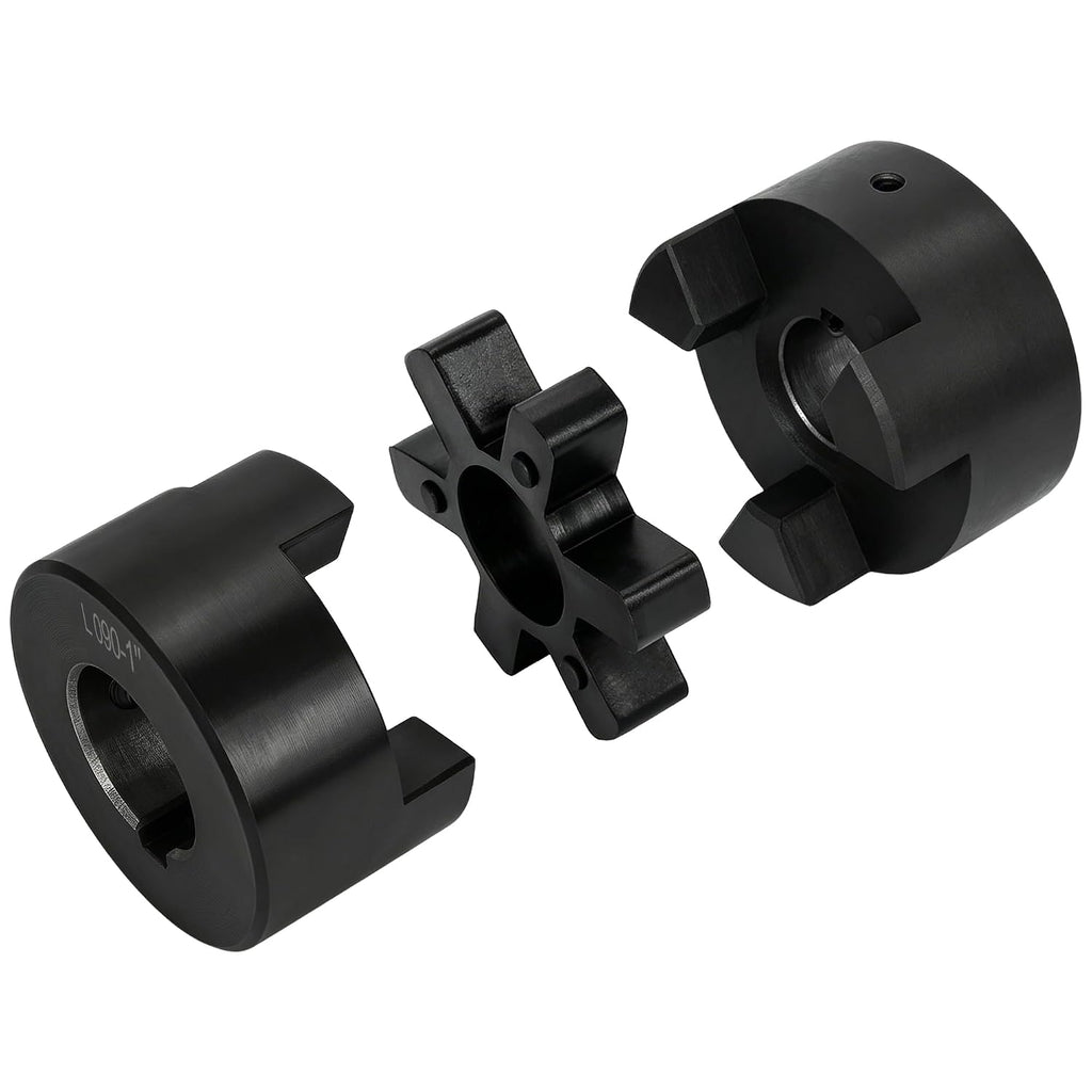 L090 L-Jaw Coupling, 3/4 to 1 in, Flexible Log Splitter Pump Coupler