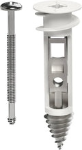 Heavy Duty Drywall Anchors and Screws Kit Including Toggle Anchors & Screws Durable Zinc Plastic Self Drilling