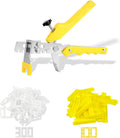 Tile Leveling Kit, Plier, 300 Clips & 100 Wedges, 1/8" Spacers | Reusable Tile Leveling Clips for Floor & Wall