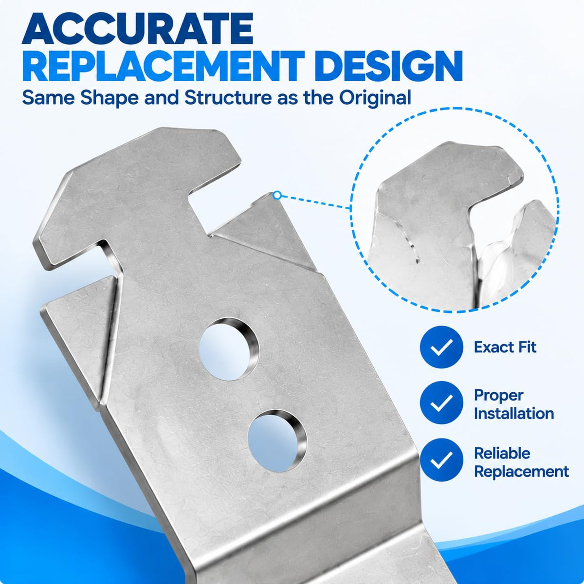 2Pcs Dishwasher Bracket for Bosch SHX45P05UC 2010-2013,Metal Mount