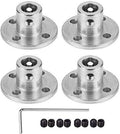 4Pcs 6mm Flange Coupling Connector, Rigid Guide Model Coupler Accessory, Shaft Axis Fittings for DIY RC Model Motors