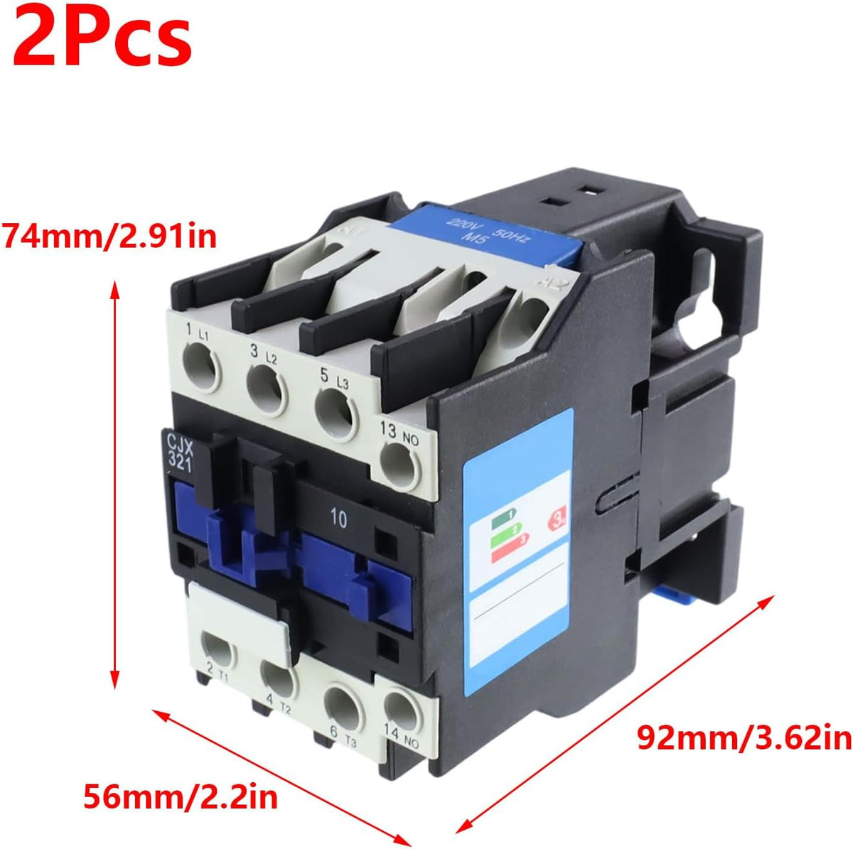 Antrader AC Contactor CJX2-3210 220V 50Hz Coil Motor AC Contactor