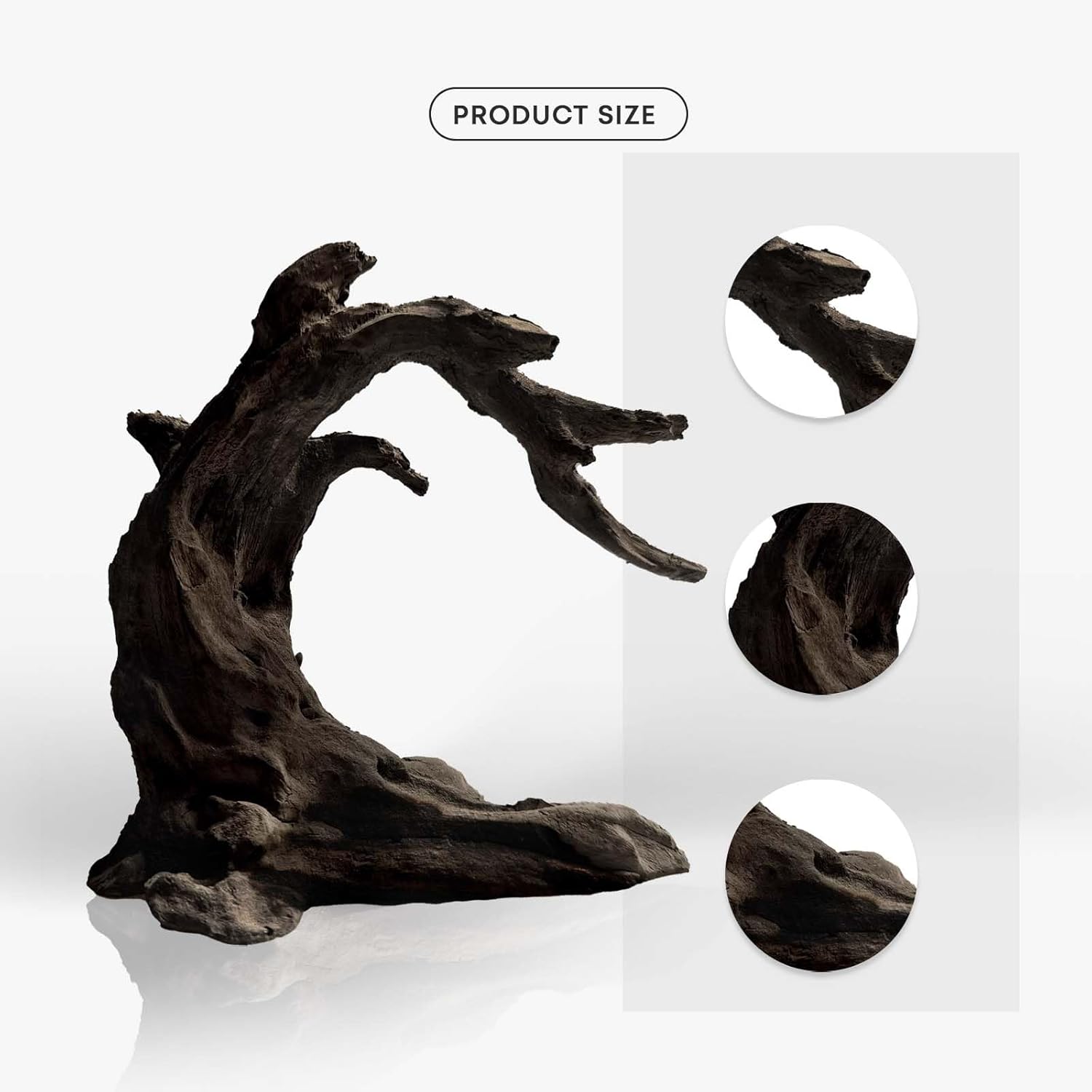 Driftwood for Aquarium Resin Model pH Neutral Aquarium Rocks for Aquascaping,Hardscape