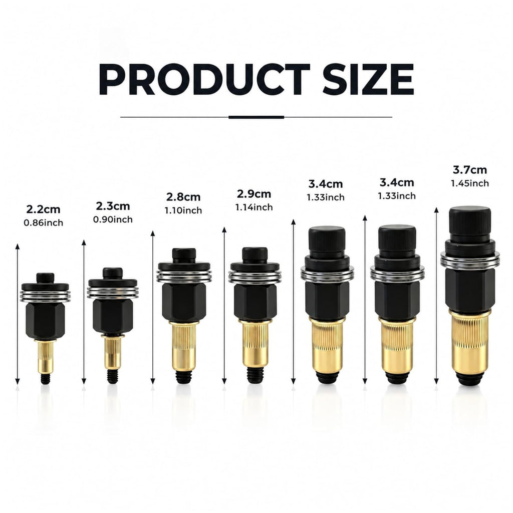 7Pcs Carbon Steel Rivet Nut Tool Kit, Triple Drive Rivnut Set