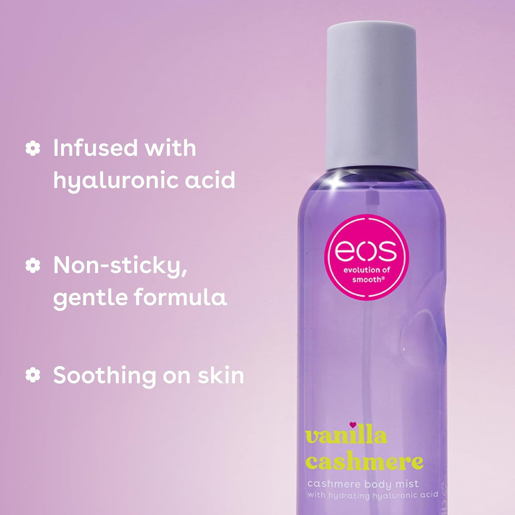 Cashmere Body Mist, Vanilla Cashmere, soft musk, cozy caramel, hair mist, body spray for women, moisturizing
