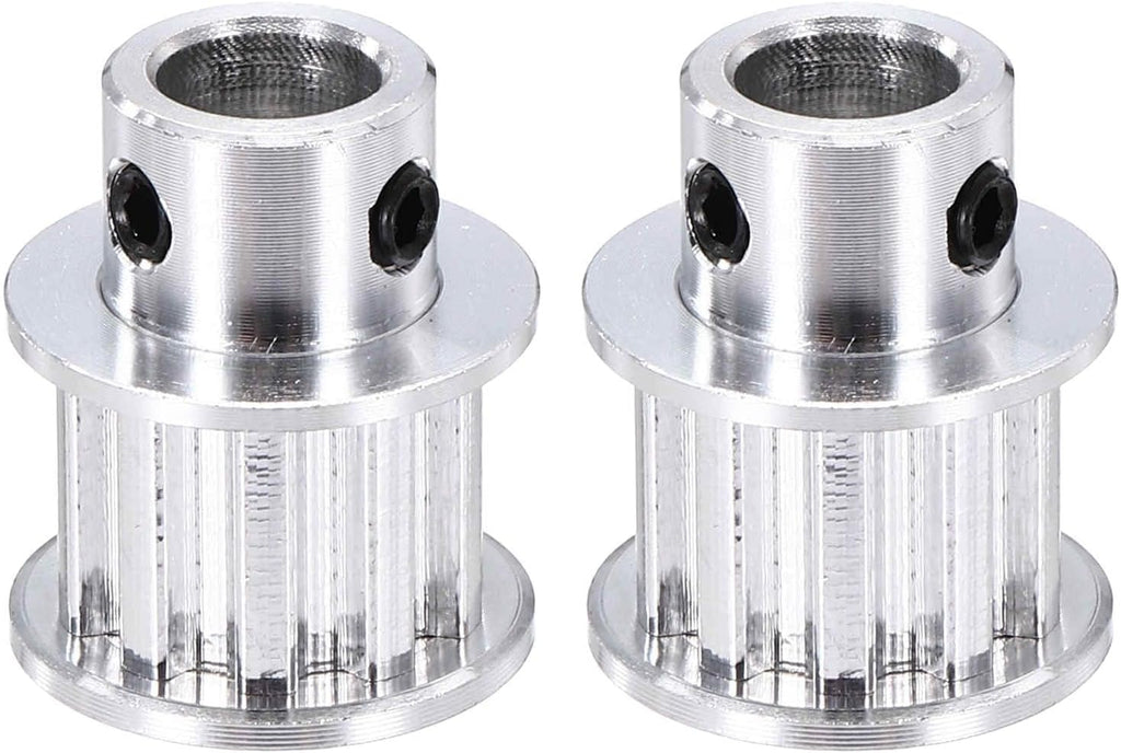 MECCANIXITY 2 Pcs Aluminium Timing Pulley, XL 10 Teeth 8mm Bore Synchronous Wheel Timing Belt Pulley 5.08mm Pitch 11mm Slot Width for Belt, CNC Machine, 3D Printer