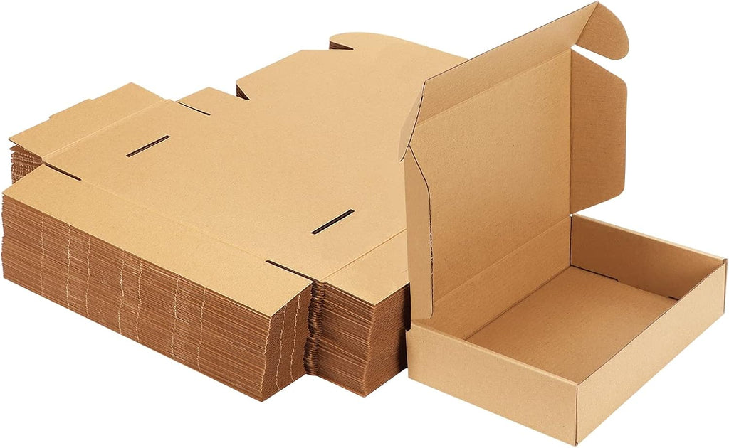 9x6x2 Inches Shipping Boxes Pack of 50, Small Corrugated Cardboard Box for Mailing Packing Literature Mailer