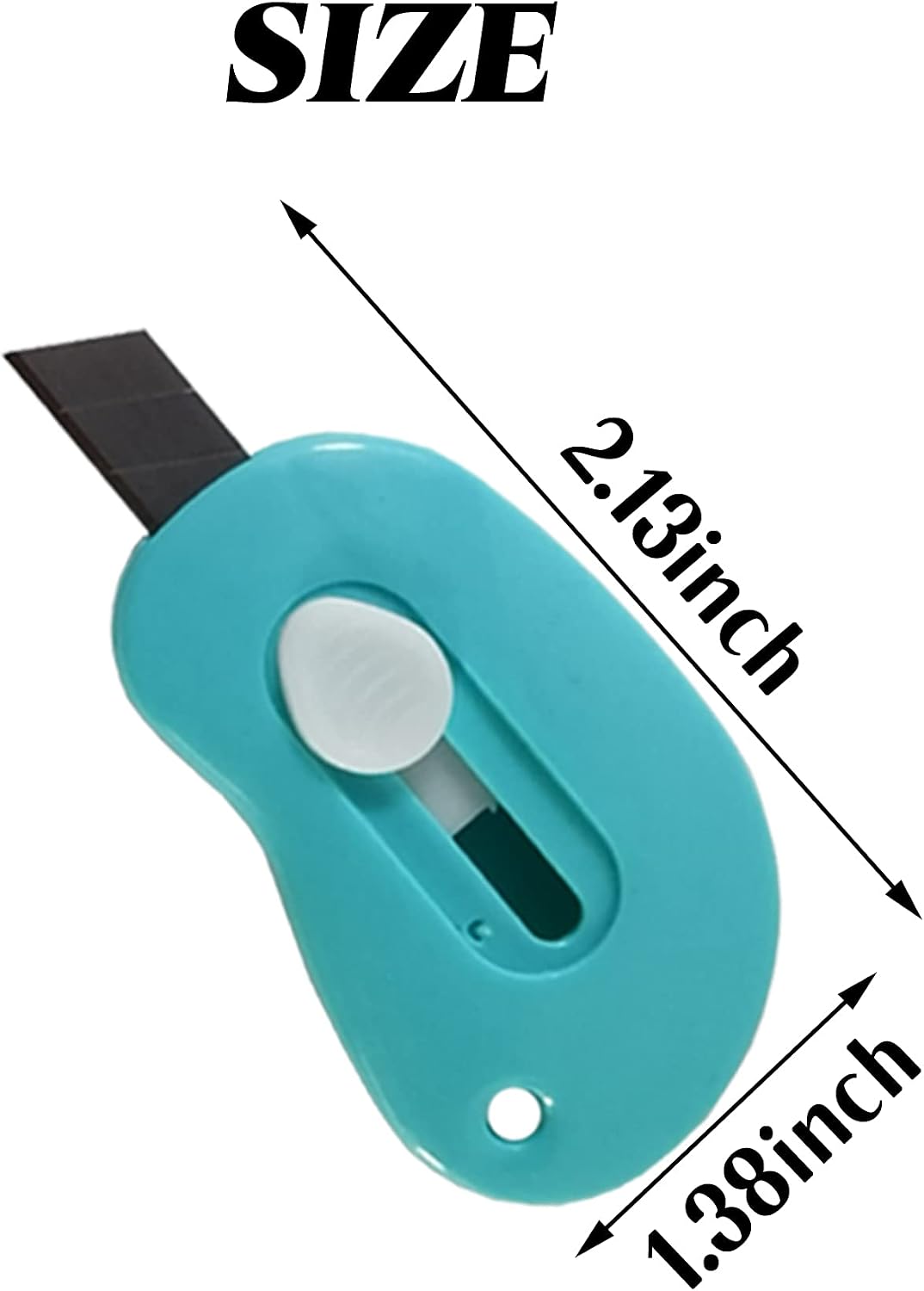 25PCS Mini Retractable Utility Knife Box Cutter Letter Opener, Random Color