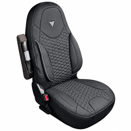 Peterbilt 579 567 Truck Seat Cover – Custom Fit OEM Seat Cover, Heavy Duty Faux Leather Semi Truck Seat Protector