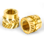 M4 Threaded Inserts, M4 x 8mm x 6mm Metric knurled Nuts, 100 PCS