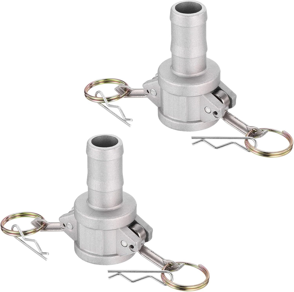 2Pcs Aluminum Type C 1" x 1" Cam Lock Hose Fitting