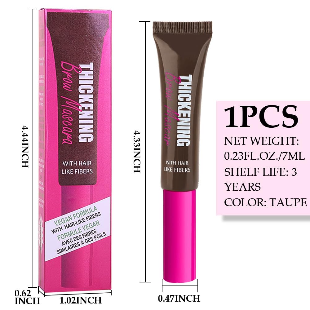 Tinted Eyebrow Gel, Thickening Brow Glue Mascara for Fuller Brows,Espresso