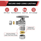 20Pcs EFIELD Angle Stop Valve 1/2"Nominal(5/8"OD)Comp x 3/8"OD(VALVE119-20)