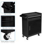5-Drawer Rolling Tool Chest, Tool Storage Cabinet w/Drawers, Lockable Wheels, Detachable Top & Adjustable Shelf