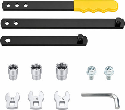 11-Piece Serpentine Belt Tensioner Tool Kit with Ratchet Wrench