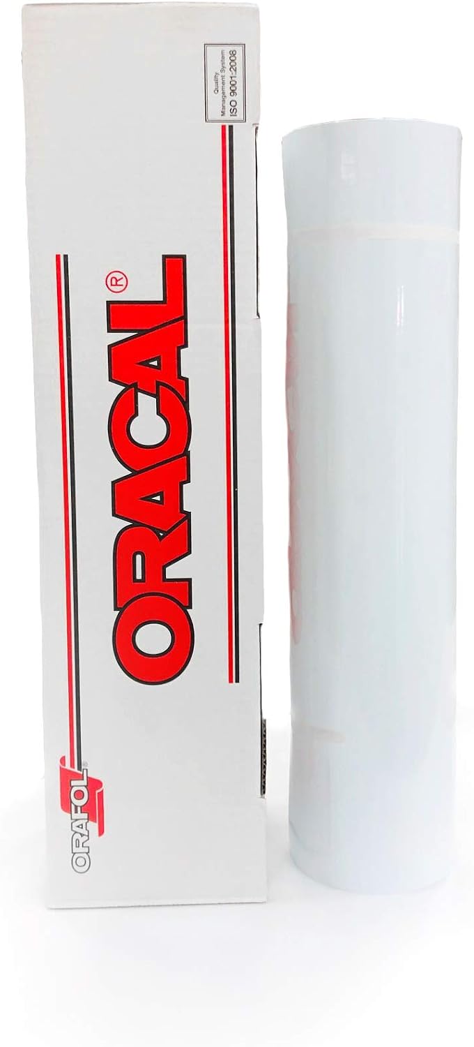 Matte White Vinyl 651 - Adhesive Craft Vinyl Roll for Craft Cutters, Printers, and Decals - Outdoor & Permanent, (24"