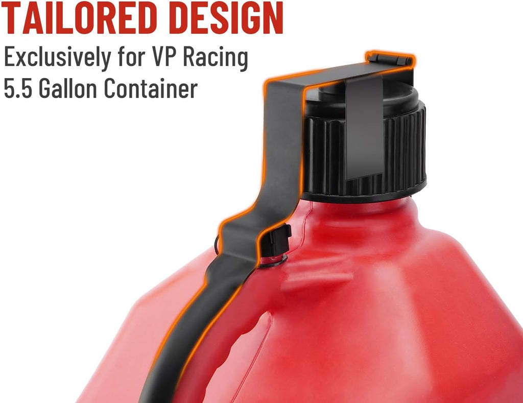 Fuel Jug Container Holder Mount, 1 Pack | Gas Can 5 Gallon Holder Rack, Mouting Bracket Compatible with VP Racing Can