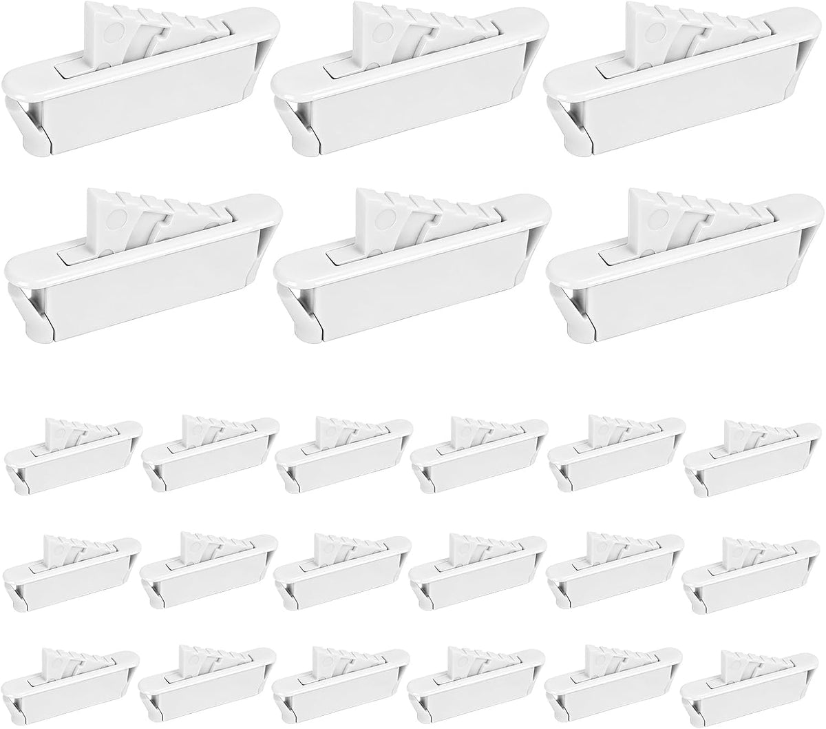 White Window Sash Vent Stops 24-Pack 1714WHITE, Vinyl Window