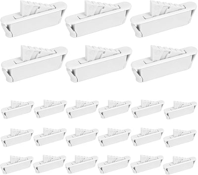 White Window Sash Vent Stops 24-Pack 1714WHITE, Vinyl Window