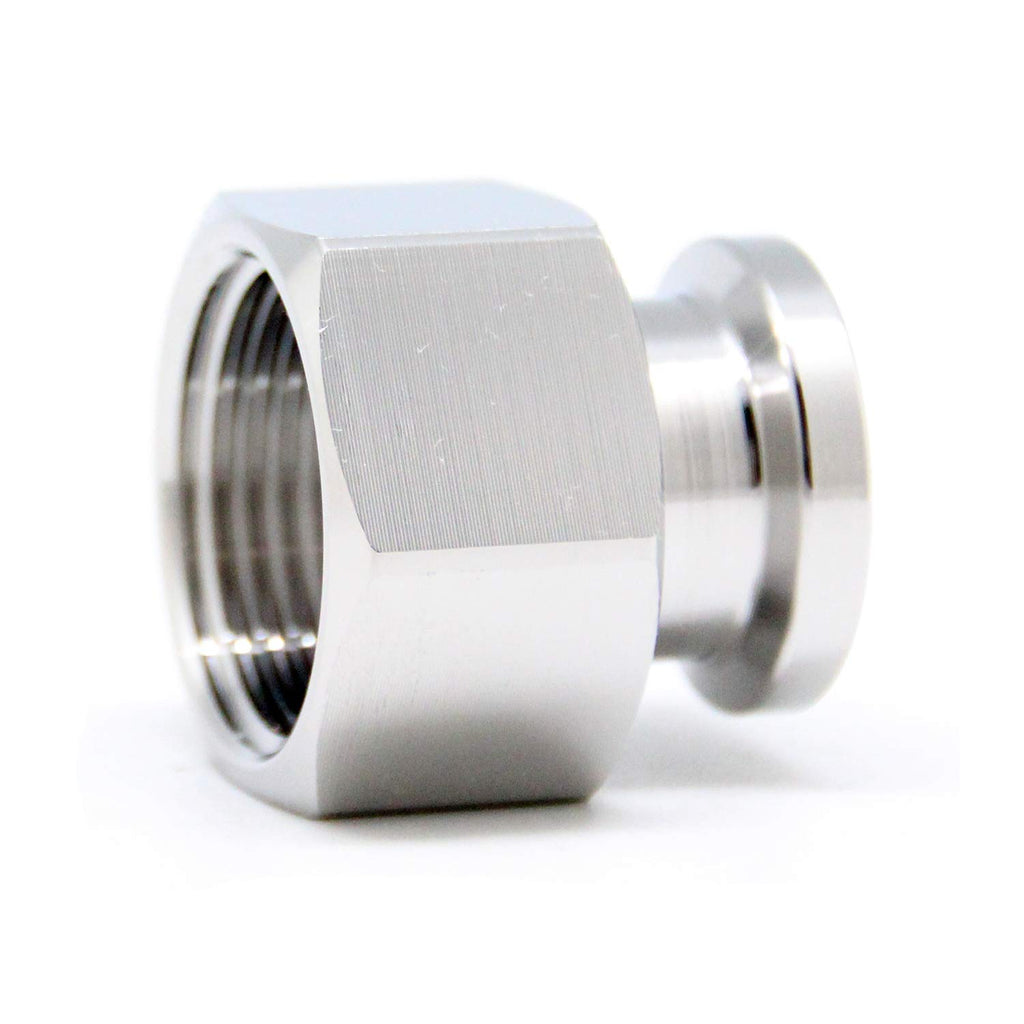 QiiMii 3/4" Tri clamp Adapter to 3/4" FNPT Thread Ferrule Sanitary Pipe Fitting