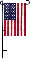 Garden Flag Stand with American Flag Garden Flag Metal Yard Flag Holder Pole Stake Small Flag Stands for Garden Flags