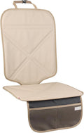 Car Seat Protector Leather Waterproof Child Safety Seat Protector Cover with Thick Pad and 2 Large Pockets Durable