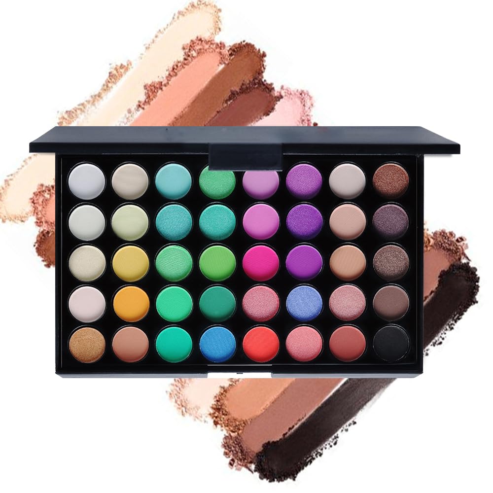 colorful Eyeshadow Palette Makeup Kit for Women, Eye Shadow Palettes, Makeup Gift Set for Girls Include 40 colors Eye