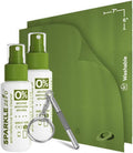 Sparkle Anti-Reflective Eco-Friendly Lens Cleaner & Repair Kit – (2) 1oz Glasses Cleaner Spray, (2) Microfiber Cloths