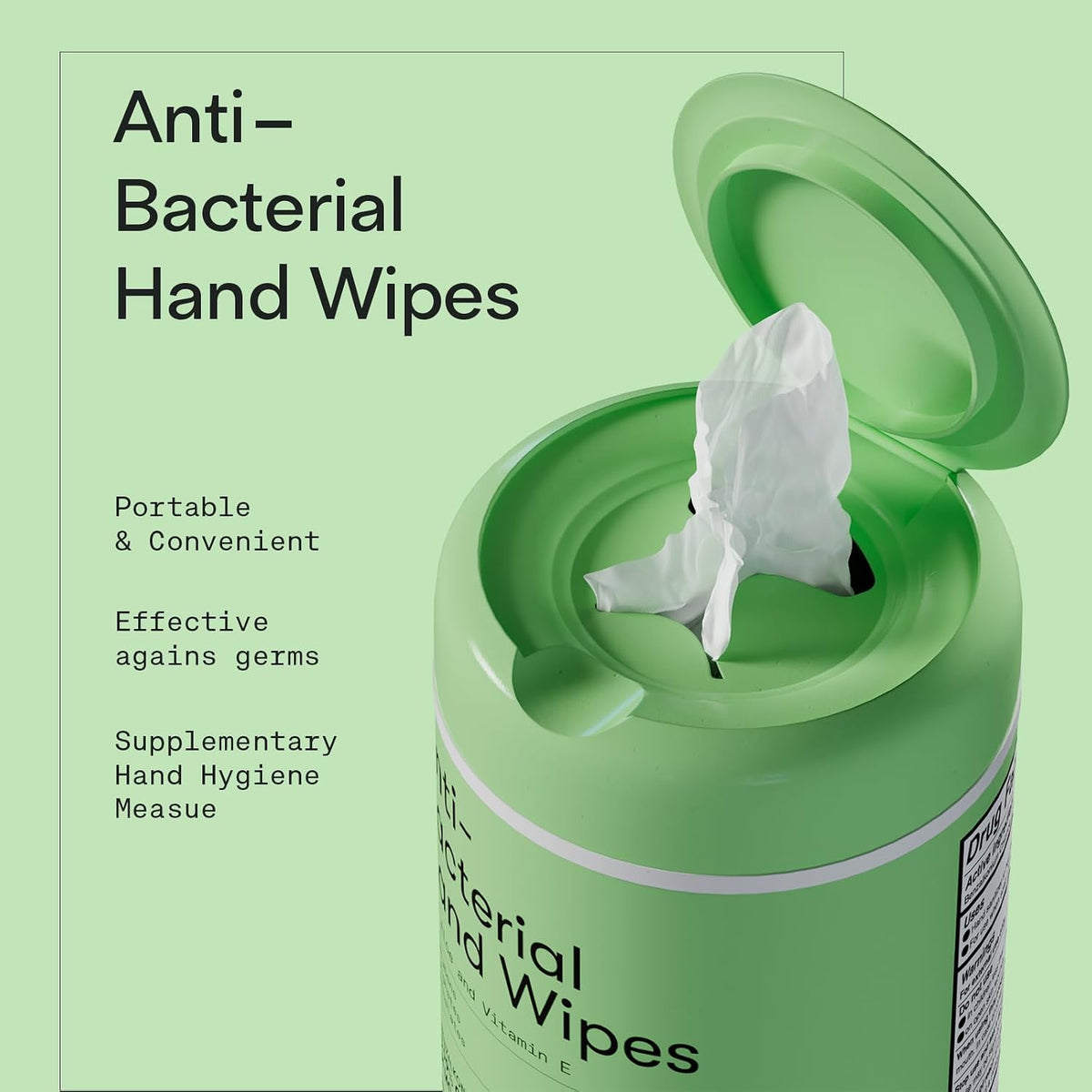Antibacterial Hand Wipes Fresh Morning Breeze- Antibacterial Wipes with Aloe and Vitamin E Formula | 5"x7" Wet Wipes
