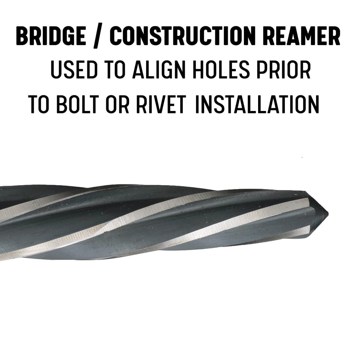 Drill America 3/4" Bridge/Construction Reamer with 1/2" Shank, DWR Series