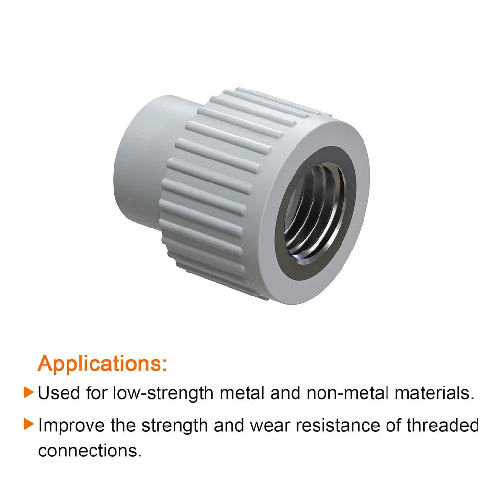 HARFINGTON 30pcs Wire Threaded Inserts 1/2-13 UNC 2D 25.4mm 304 Stainless Steel Helical Coiled Wire Thread Sleeve